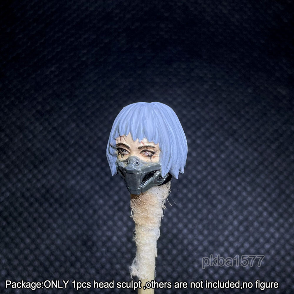 【PRE-ORDER】NEW Premium 1/18 Girl w Mask Head Sculpt Female Soldier Head For 3.75" Figure