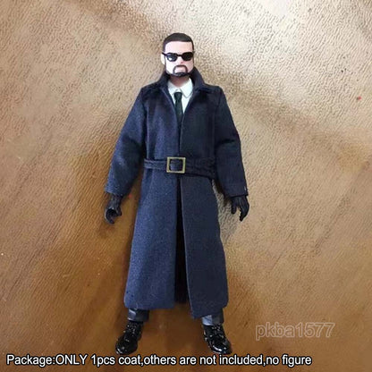 【PRE-ORDER】Handmade 1/18 Cool Lapel Trench Coat Jacket Outwear Clothes For 3.75 Male Figure