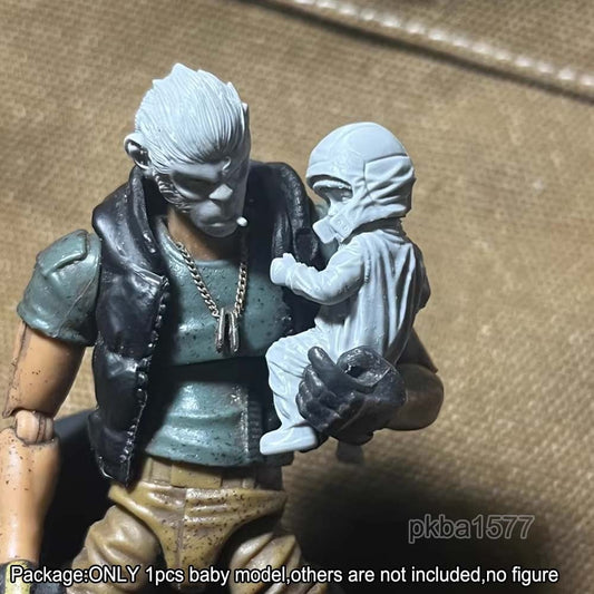 Unpainted 1/18 Baby Kid Model Scene Decor For 3.75" Acid Rain Joytoy Figure
