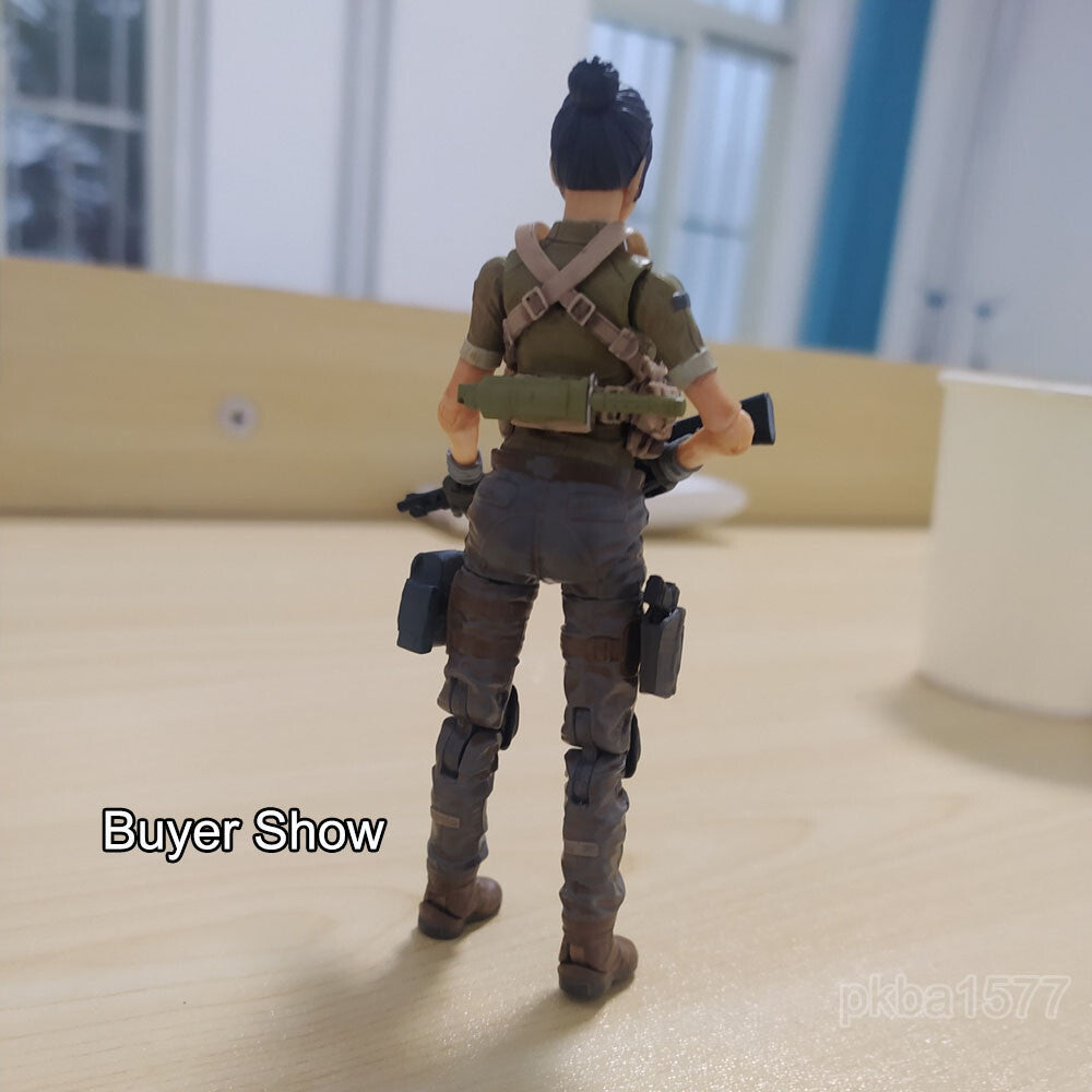 1/18 Female Soldier Gilet Vest Model For 3.75" Joytoy Planet Green Valley Figure