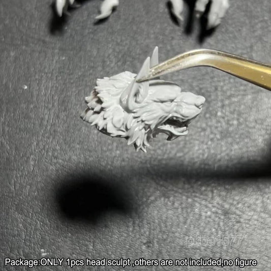Unpainted 1/18 Wolf Head Sculpt Claw Hands For 3.75'' Acid Rain Joytoy Figure