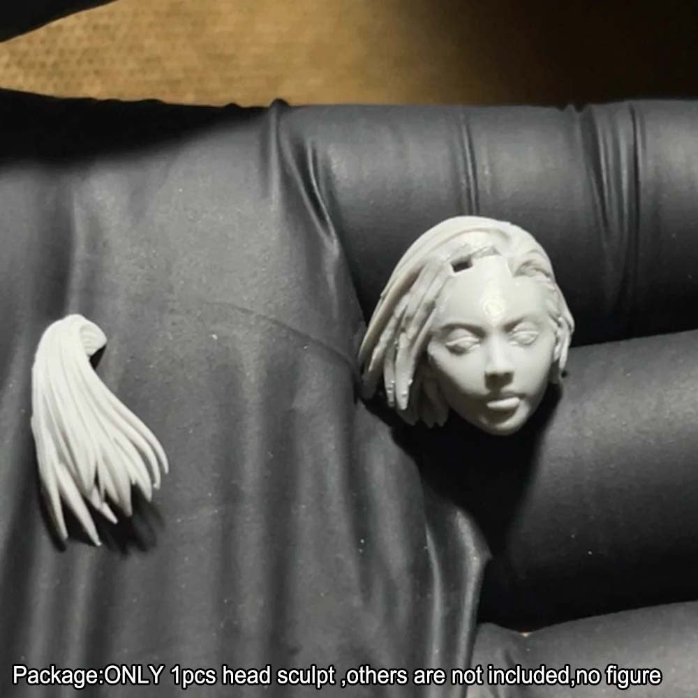 Unpainted 1/18 Female Head Sculpt Model For DIY 3.75'' Acid Rain Joytoy Figure