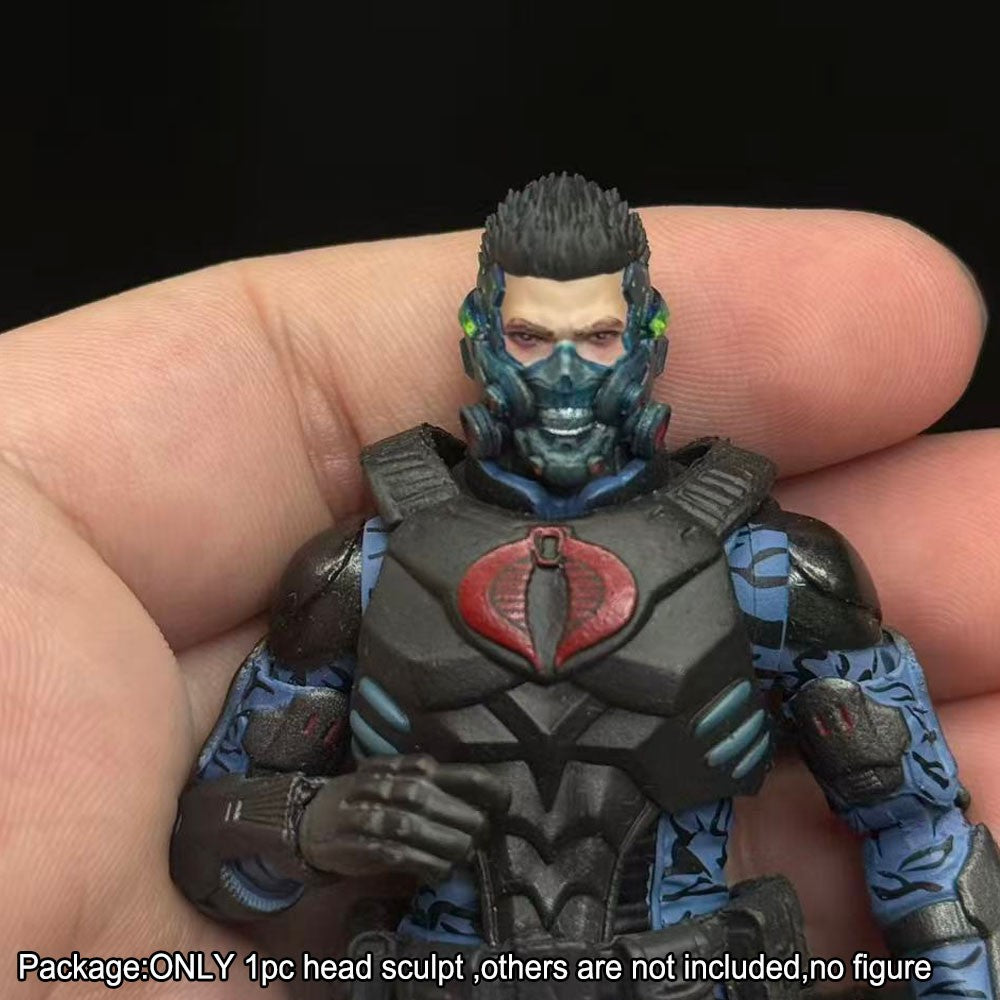 【PRE-ORDER】Premium Hand-painted 1/18 Punk Male Head Sculpt Fit For DIY 3.75" Action Figure