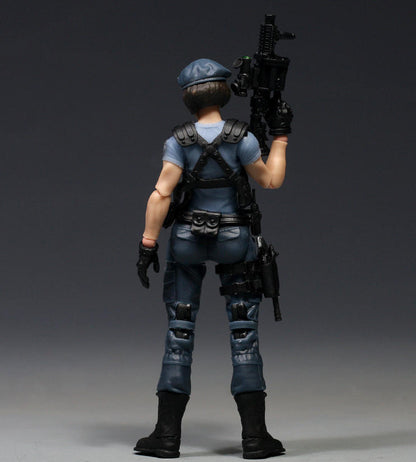 【PRE-ORDER】 Painted 1/18 Jill 3.75" Female Soldier Action Figure Toy Xmas Gift