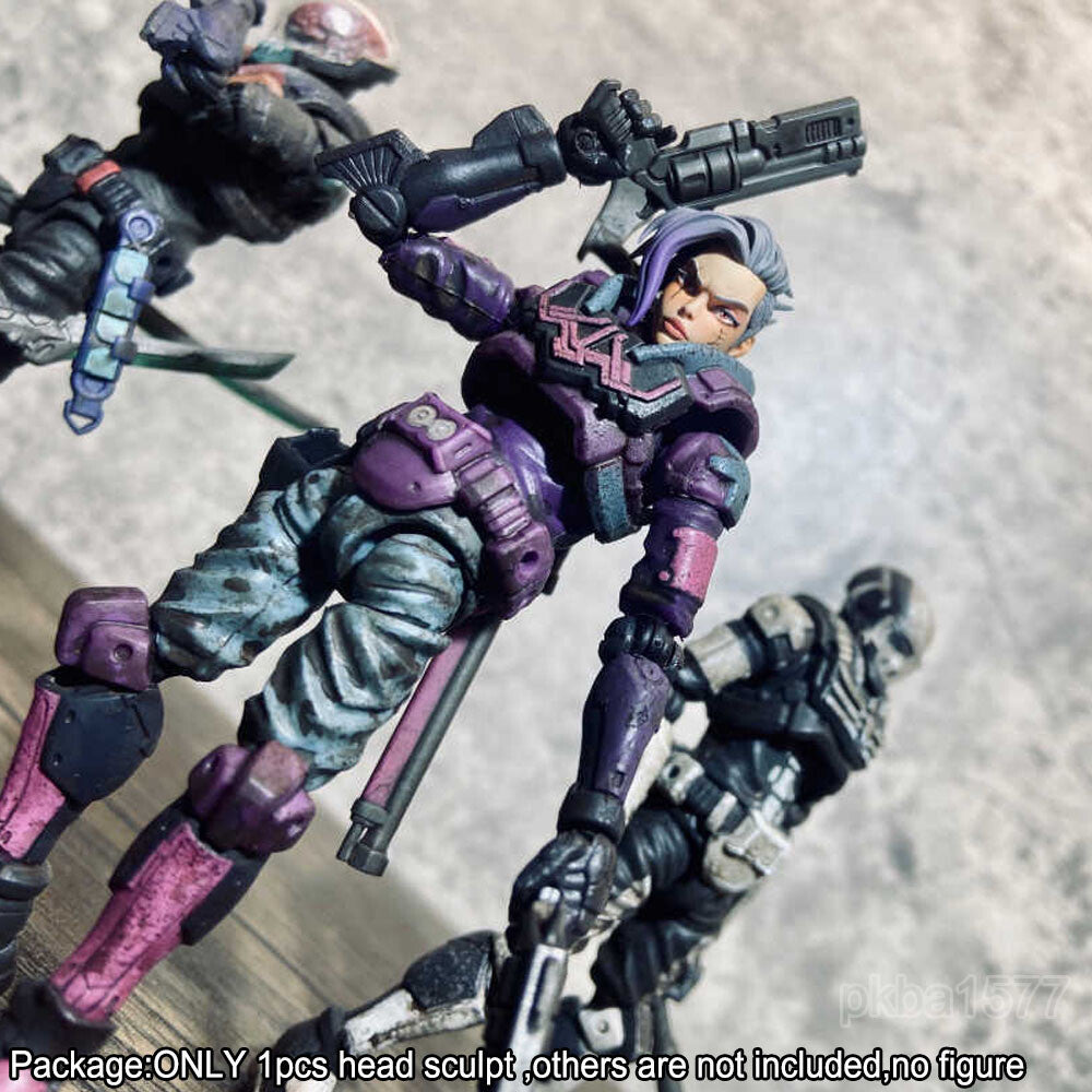 【PRE-ORDER】Premium 1/18 Cyber Punk Female Head Sculpt COOL Girl Head Model For 3.75" Figure