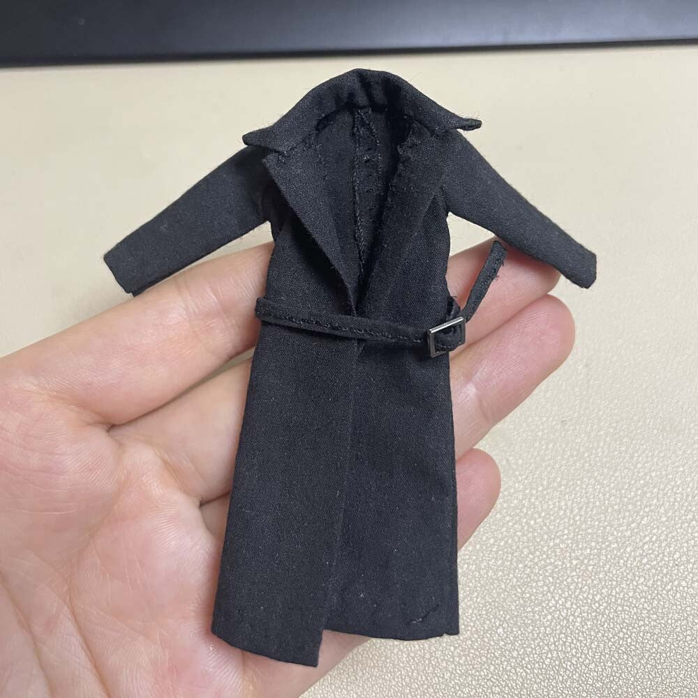 【PRE-ORDER】Handmade 1/18 Cool Lapel Trench Coat Jacket Outwear Clothes For 3.75 Male Figure