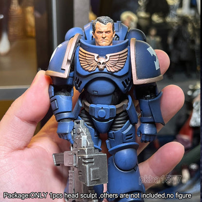 【PRE-ORDER】Premium 1/18 Titus Man Head Sculpt Replace For 3.75" Figure Joytoy Warhammer 40k
