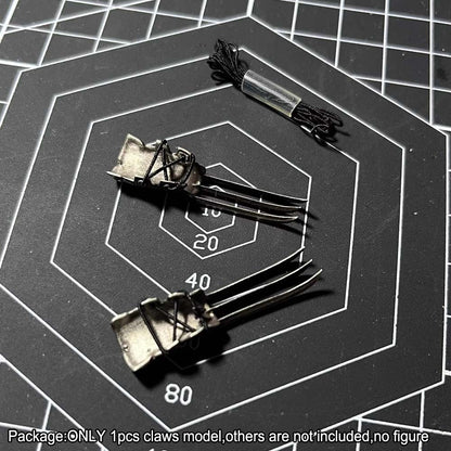 Handmade Cool Metal 1/18 Hands Claws Weapon Model For 3.75'' Action Figure