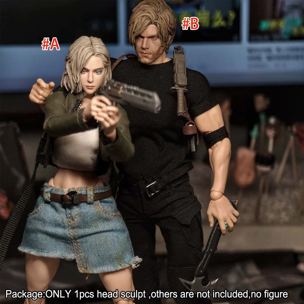 【PRE-ORDER】Premium Painted 1/12 Female Male Head Sculpt Model For 6" Action Figure Body
