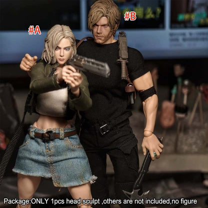 【PRE-ORDER】Premium Painted 1/12 Female Male Head Sculpt Model For 6" Action Figure Body
