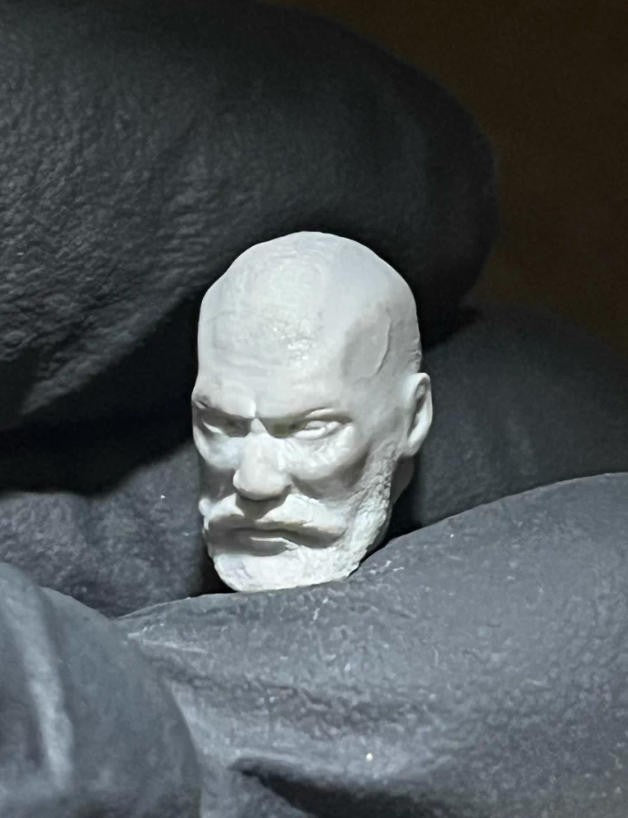 New Unpainted 1/18 male Head Sculpt Model For DIY 3.75'' Acid Rain Joytoy Figure