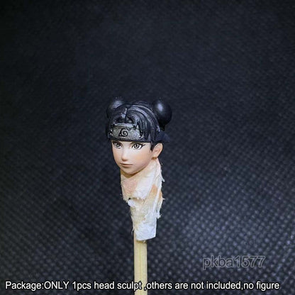 【PRE-ORDER】Premium 1/18 Tenten Girl Soldier Head Sculpt Female Head For 3.75" Action Figure