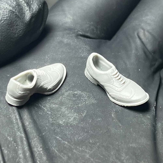 Unpainted 1/18 Scale Shoes Model For 3.75" male Action Figure