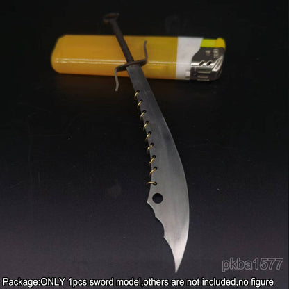【PRE-ORDER】Handmade Cool 1/18 Metal Nine Ring Knife Sword Weapon Model For 3.75'' Figure