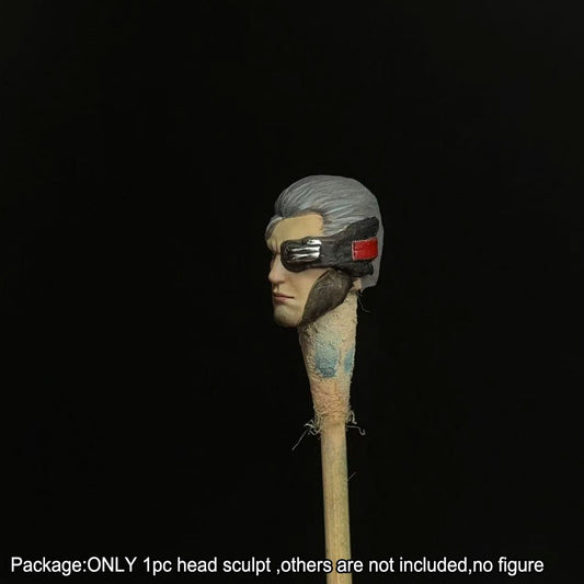 【PRE-ORDER】Premium Hand-painted 1/18 Cyberpunk Man Head Sculpt For DIY 3.75" Action Figure