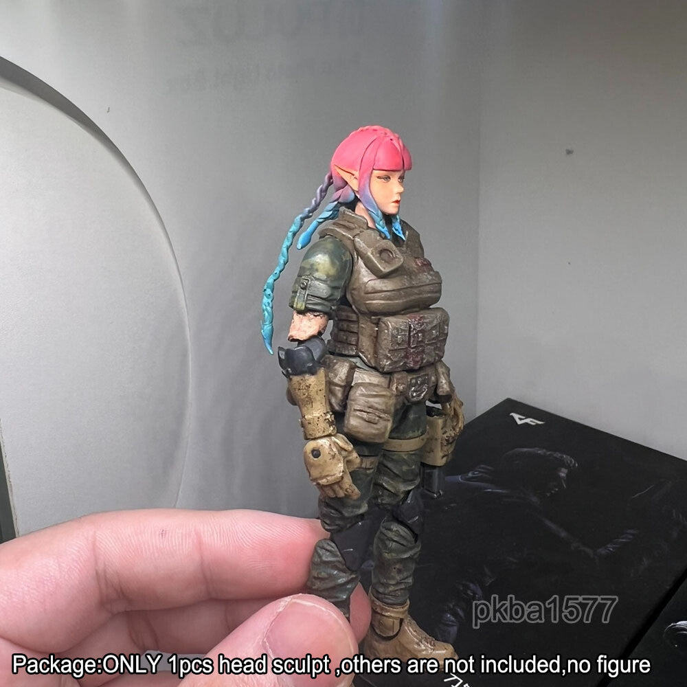 【PRE-ORDER】Premium 1/18 Huntress Female Head Sculpt Soldier Head For 3.75'' Joytoy Figure