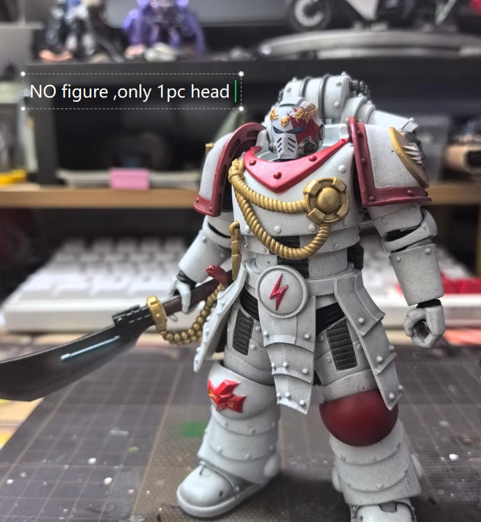 【PRE-ORDER】Hand-painted White Scar Head Sculpt Helmet Model For DIY Action Figure