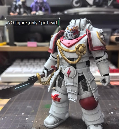 【PRE-ORDER】Hand-painted White Scar Head Sculpt Helmet Model For DIY Action Figure