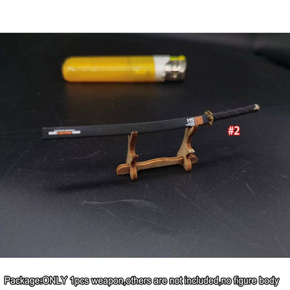 【PRE-ORDER】Handmade 1/18 Metal Nihontou Sword Weapon Model For 3.75'' Action Figure