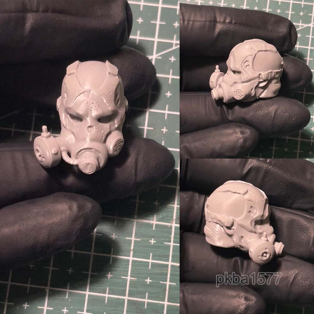 Unpainted 1/12 Man Head Sculpt Model For DIY 6" Notaman Action Figure