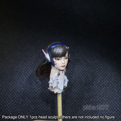 【PRE-ORDER】Premium 1/18 Cool Female Beauty Head Sculpt Solider Head For 3.75" bfs Figure