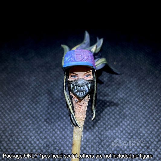 【PRE-ORDER】Premium 1/18 Akali Female Head Sculpt Soldier Head For 3.75" Acid Rain Figure
