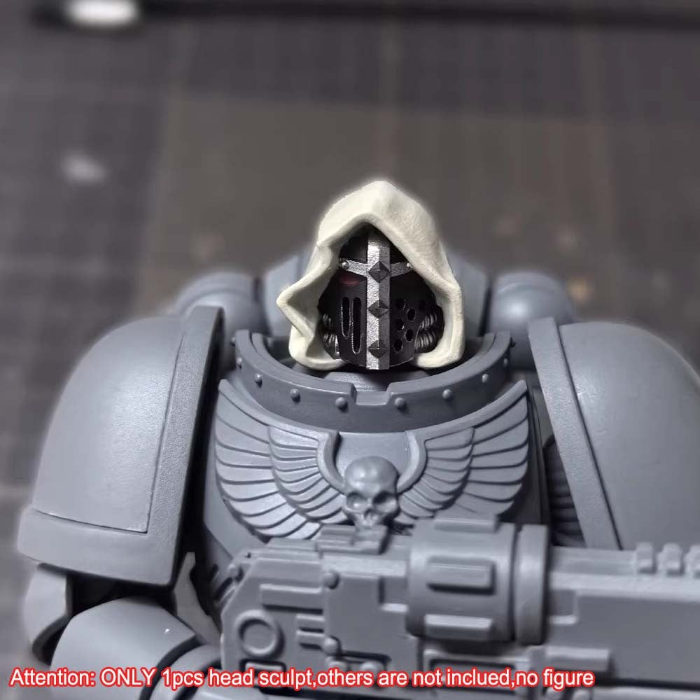 【PRE-ORDER】Premium Man Head Sculpt Model For Joytoy Warhammer Dark Angels Action Figure
