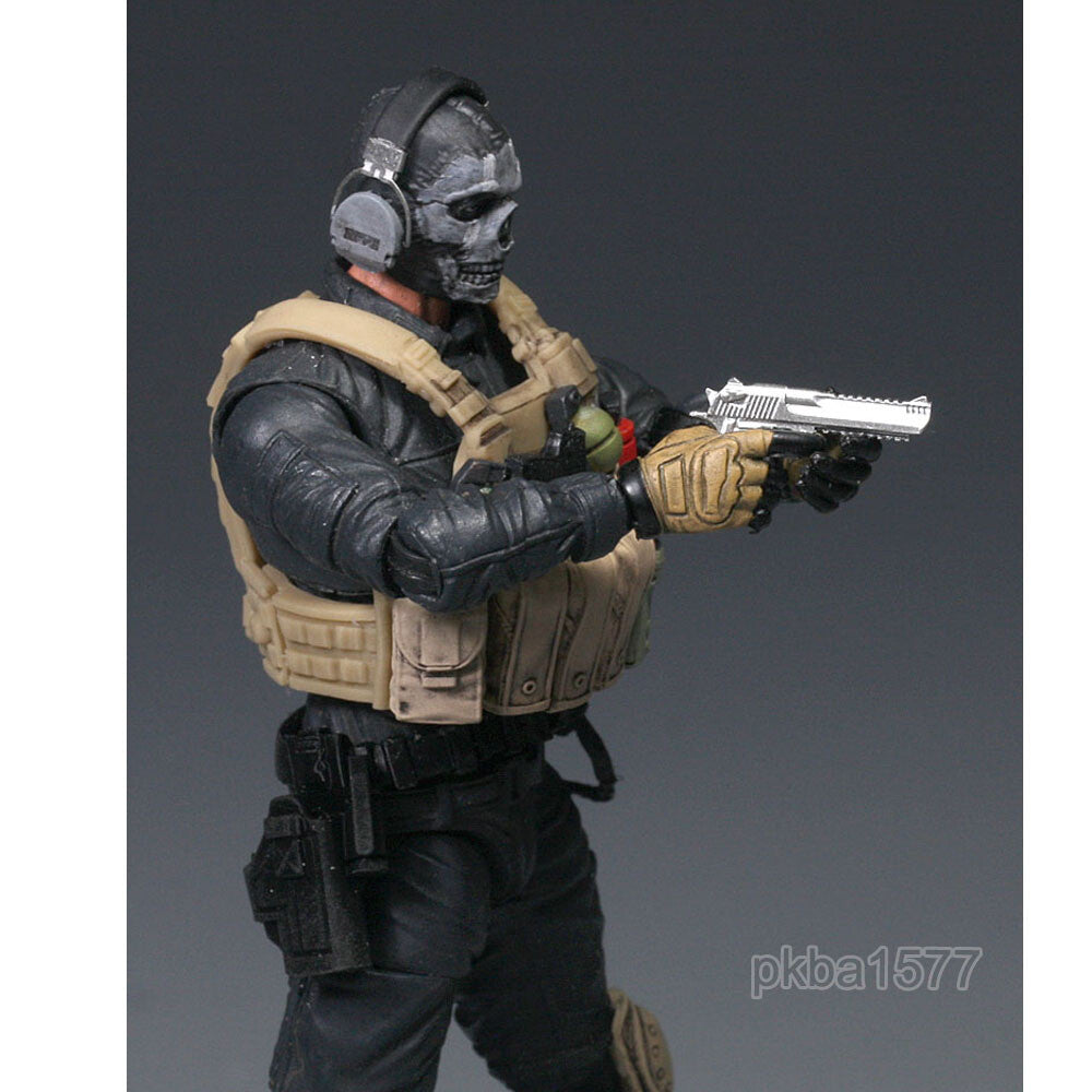 Pre-sale Premium 1/18 3.75" Vest Cloak Ghost Figure Head Sculpt Weapon Headphone