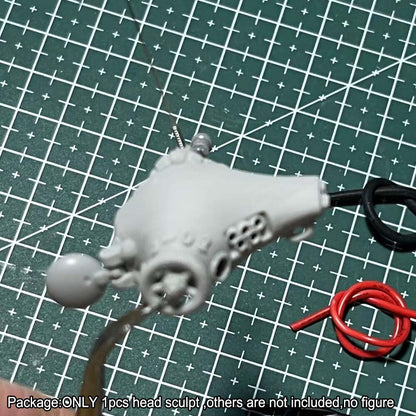 Unpainted 1/18 Punk Head Sculpt Male Helmet For 3.75'' Figures Acid Rain Joytoy