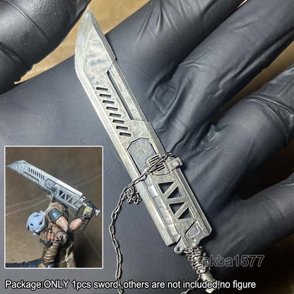 Handmade 1/18 Metal Sword Weapon Model For 3.75'' Acid Rain Joytoy Figure