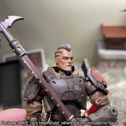 【PRE-ORDER】Premium 1/18 Cool Viking Man Head Sculpt Male Soldier Head For 3.75" Figure