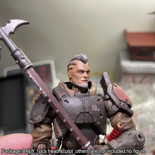 【PRE-ORDER】Premium 1/18 Cool Viking Man Head Sculpt Male Soldier Head For 3.75" Figure