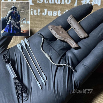 1/18 Scale Metal Weapon Bow Arrows For DIY 3.75" Action Figure Joytoy Acid Rain