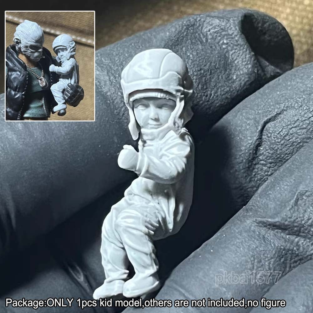 Unpainted 1/18 Baby Kid Model Scene Decor For 3.75" Acid Rain Joytoy Figure