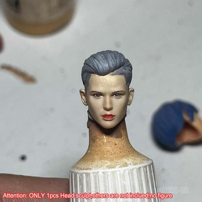 【PRE-ORDER】Delicate Painted 1/18 Female Head Sculpt Model For 3.75" Action Figure Joytoy