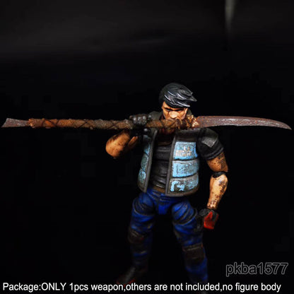 【PRE-ORDER】New Handmade 1/18 Rusty Style Metal Long Knife Sword Weapon For 3.75'' Figure