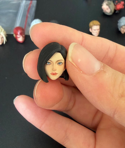 【PRE-ORDER】Premium Black Hair 1/18 Female Head Sculpt For Joytoy battle sister figure