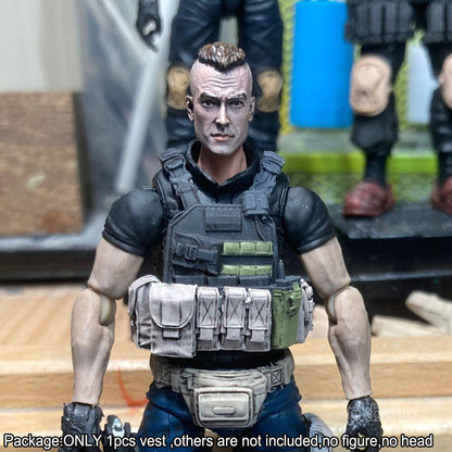 1/18 Soldier Soap Vest Waistcoat Body Armor Model For 3.75" Figure Accessory