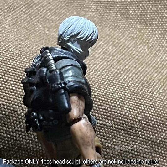 Unpainted 1/18 Young Boy Man Head Sculpt For 3.75 Acid Rain Joytoy Action Figure