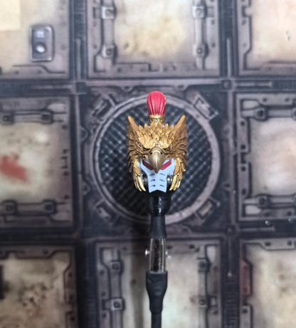【PRE-ORDER】#D Hand-painted White Scar Man Head Sculpt Helmet Model For DIY Action Figure