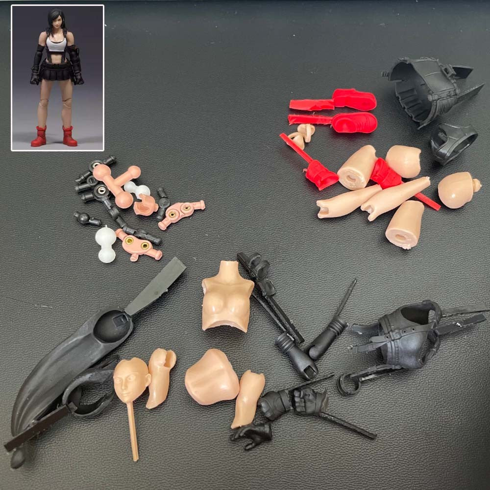 【PRE-ORDER】Unpainted Self-assemble 1/18 3.75" Female Soldier Action Figure Toy Xmas Gift
