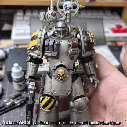 【PRE-ORDER】#B Premium Painted 1/18 Man Head Sculpt Model For DIY Joytoy Iron Warrior Figure
