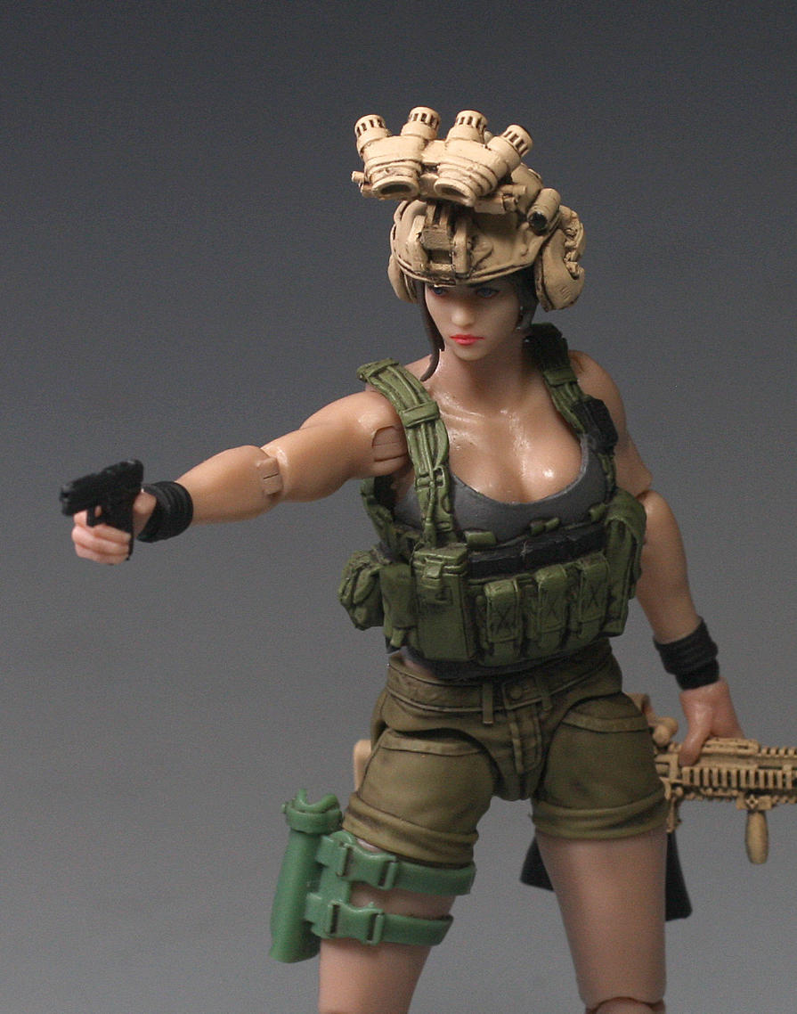 【PRE-ORDER】New Painted 1/18 Girl 3.75" Soldier Articulated Action Figure Toy Xmas Gift