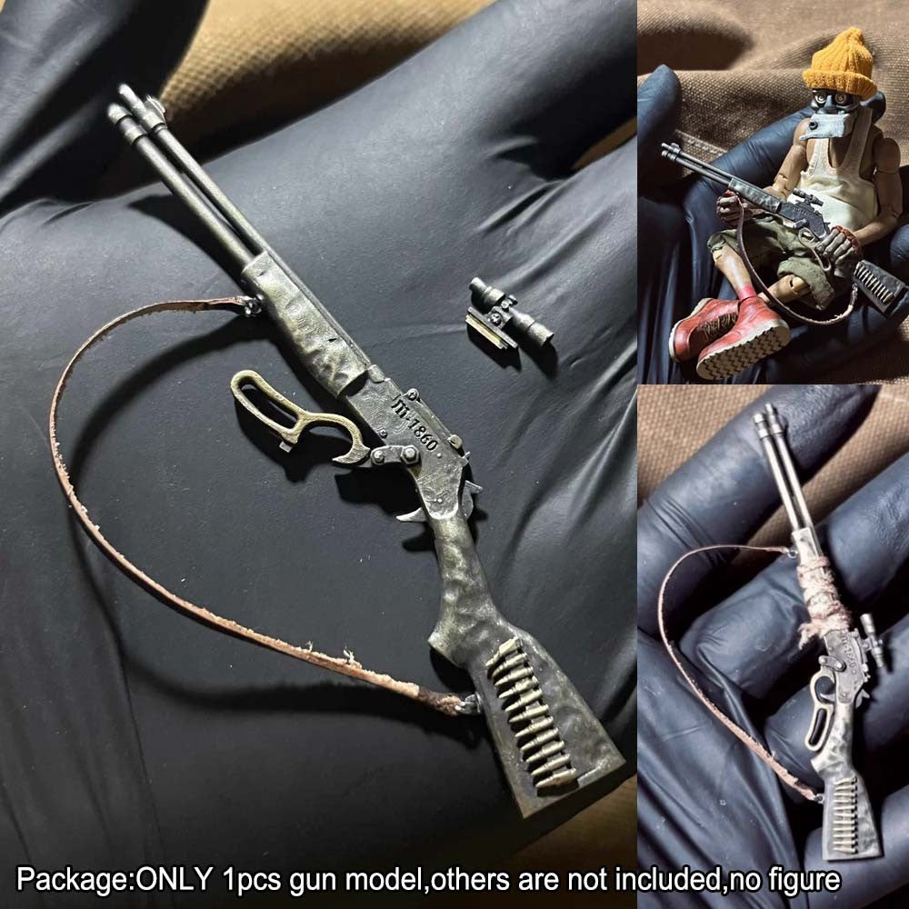 Cool 1/12 Metal Gun Weapon Model Decor For 6'' notaman romankey Action Figure