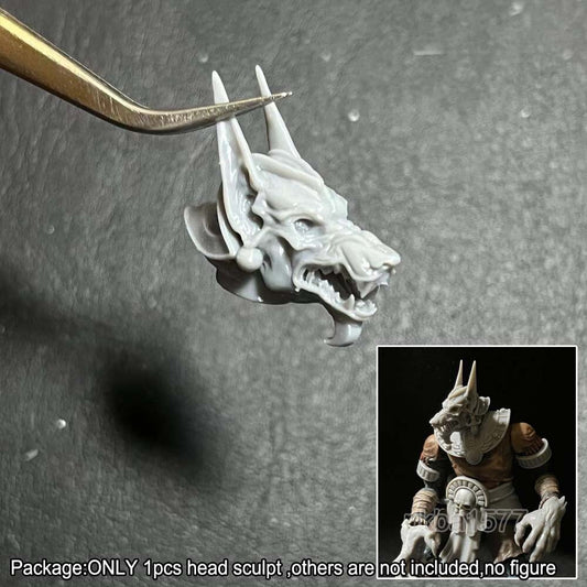 New Unpainted 1/18 Soldier Man Head Sculpt Helmet Head For 3.75'' Action Figure