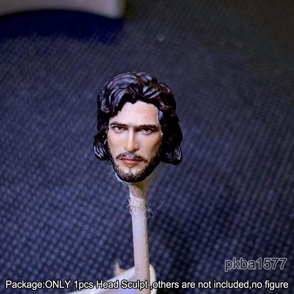 【PRE-ORDER】Premium 1/18 Scale Jon Snow Head Sculpt Male Soldier Head For 3.75" Figure