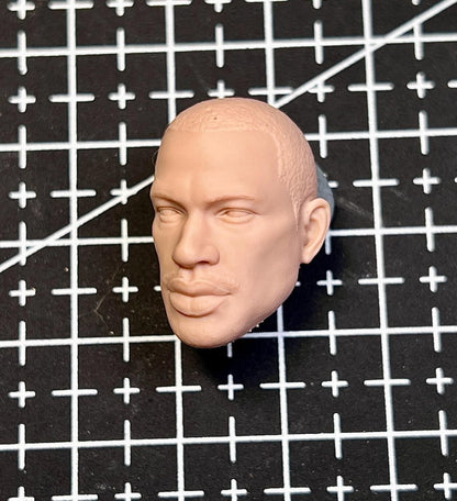 Unpainted 1/12 Man Head Sculpt Model For 6" Romankey x cowl male Figure body