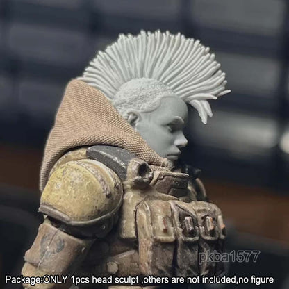 New Unpainted 1/18 Female Head Sculpt For 3.75'' Acid Rain Joytoy Action Figure