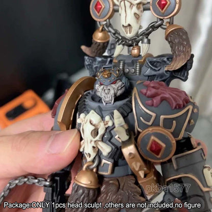 【PRE-ORDER】Premium Painted Male Head Sculpt Model For Joytoy Space Wolves Action Figure
