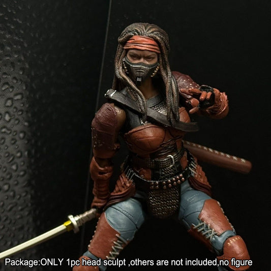 【PRE-ORDER】Premium Hand-painted 1/18 Mask Female Head Sculpt For DIY 3.75" Action Figure